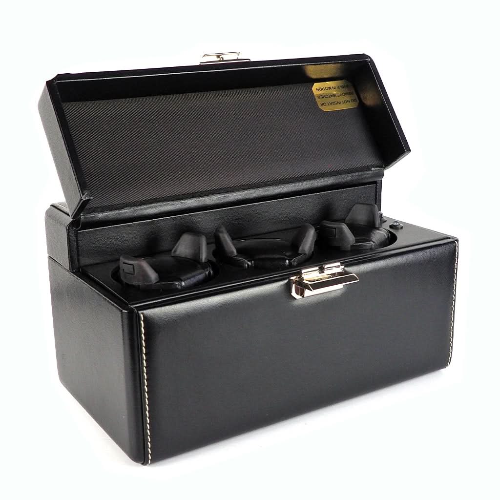 Scatola Del Tempo Black Triple Watch Winder - Image 2