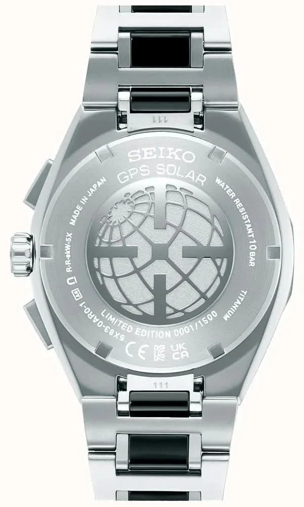 Seiko Astron Limited Edition GPS Solar Gents Watch — Steel Bracelet, World Time, Rose Gold Accents - Image 5