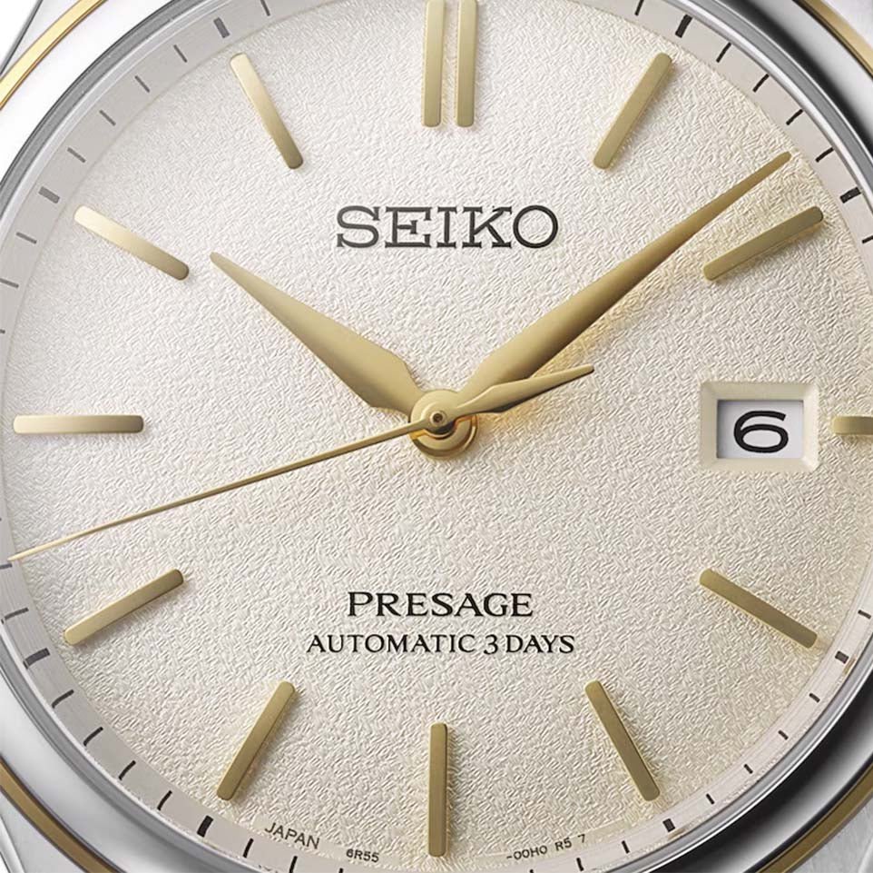 Seiko Presage Classic Automatic Steel Watch – Cream Silk Dial | 40mm - Image 2