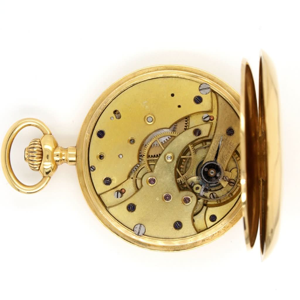 Vintage 18ct Gold LIP Full Hunter Pocket Watch - Image 2