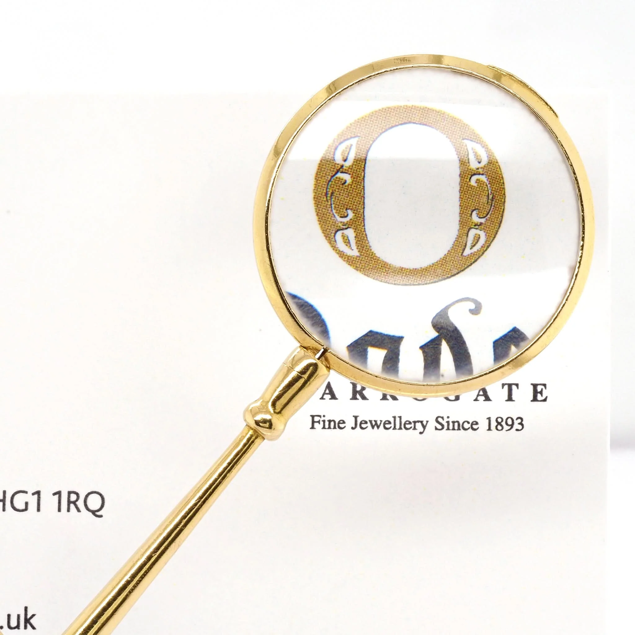 Vintage 18ct Yellow Gold Magnifying Glass Pendant - Image 2